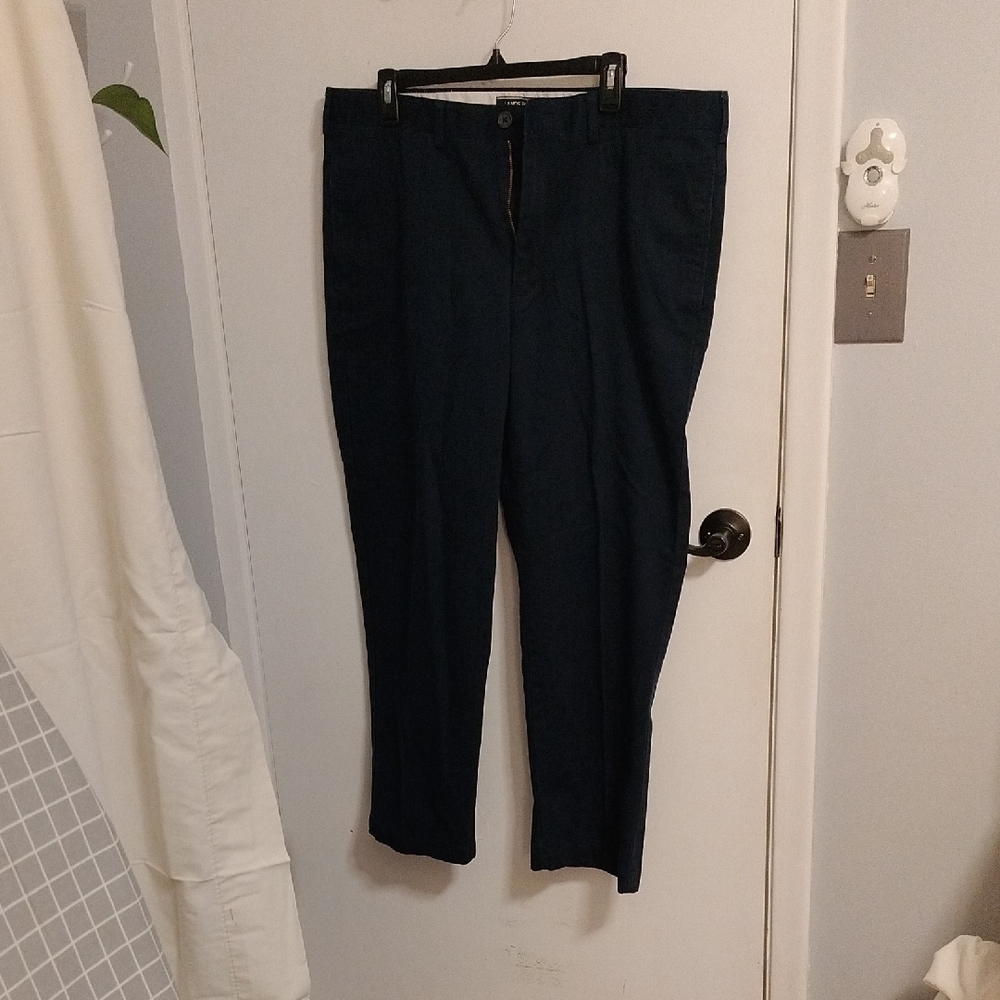 Lands' End Men's Dark Blue Dress Pants